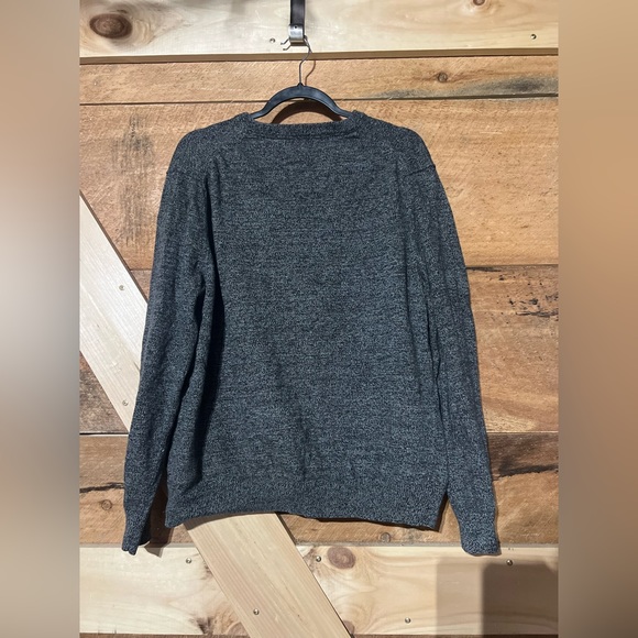 Vintage Men’s Small Express Gray Long sleeve V neck sweater - Picture 4 of 9